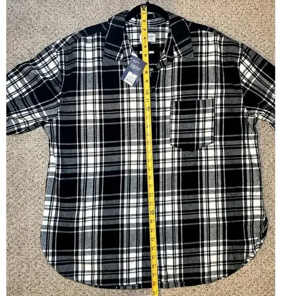 Universal Thread - Black & White Oversized Flannel - XL - Picture 6 of 13